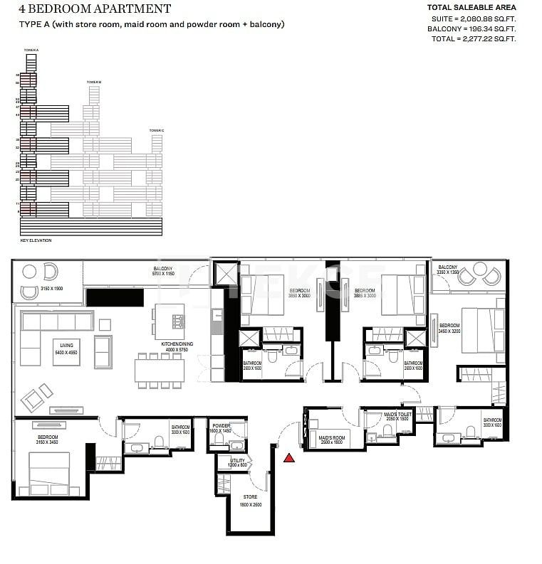 Апартаменты Над Аль-Шеба 1, ОАЭ, 66 м² - фото 13