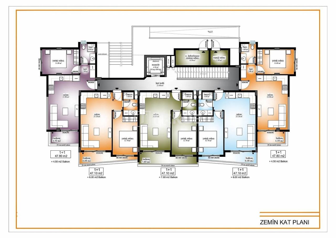 Пентхаус в Алании, Турция, 180 м² - фото 1