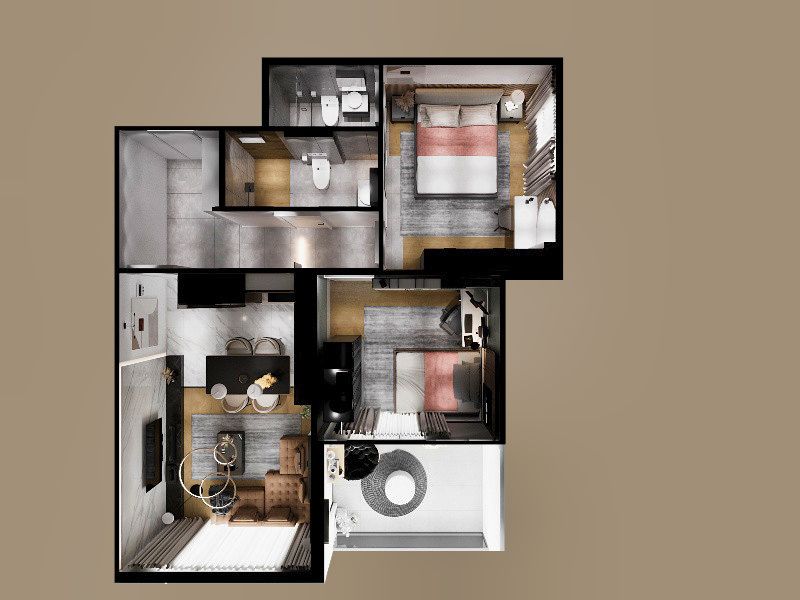 Квартира Алтынташ, Турция, 74 м² - фото 3