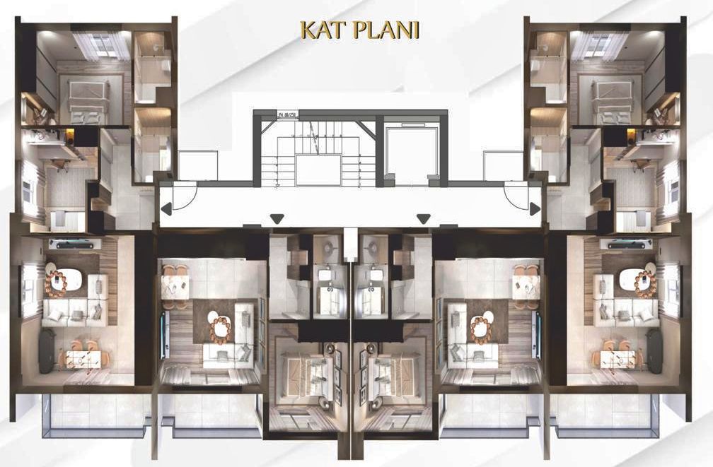 Квартира Алтынташ, Турция, 65 м² - фото 3