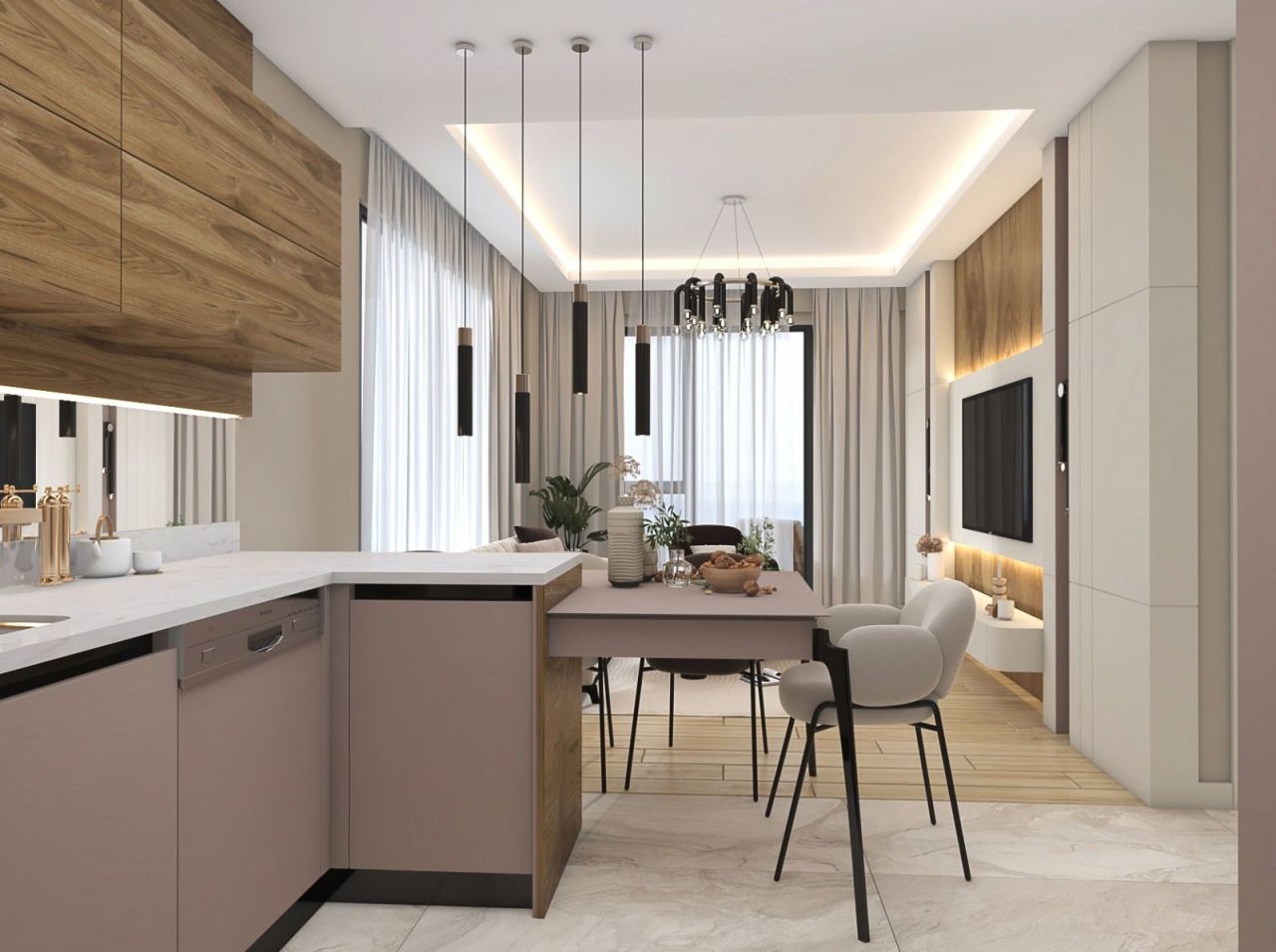 Квартира Алтынташ, Турция, 55 м² - фото 3