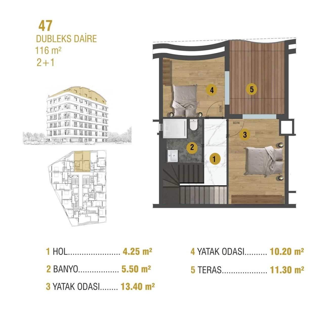 Квартира Центр, Турция, 54 м² - фото 6