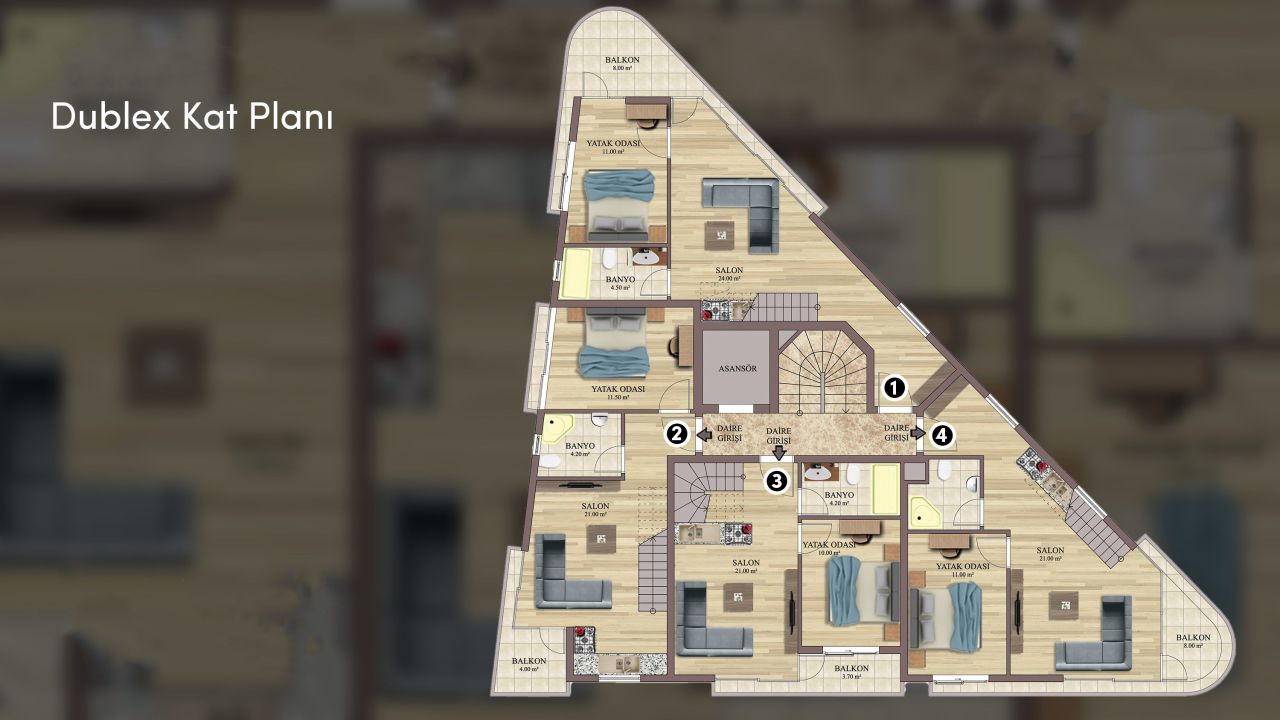 Квартира в Анталии, Турция, 140 м² - фото 6