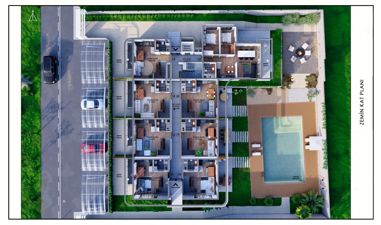 Квартира Алтынташ, Турция, 51 м² - фото 6