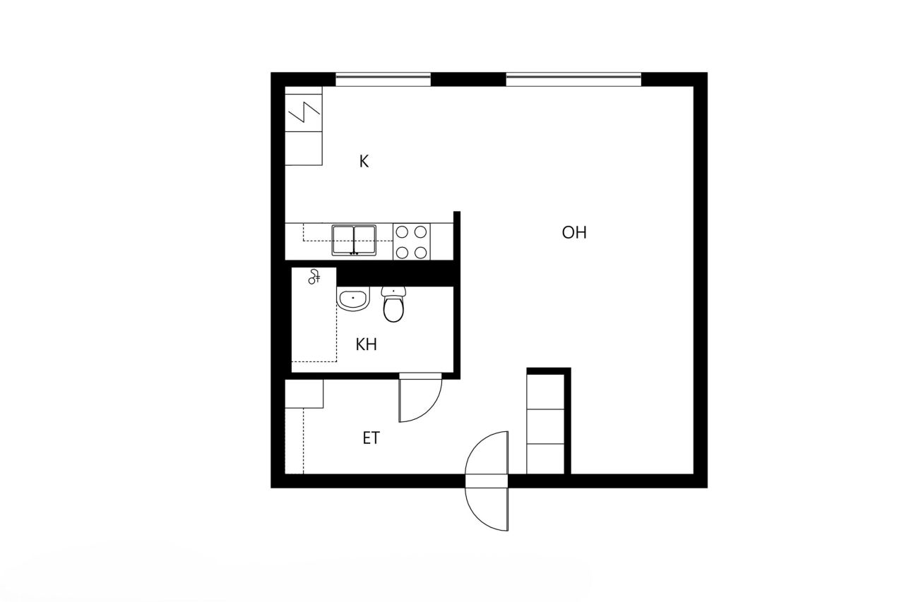 Квартира в Пори, Финляндия, 38 м² - фото 2