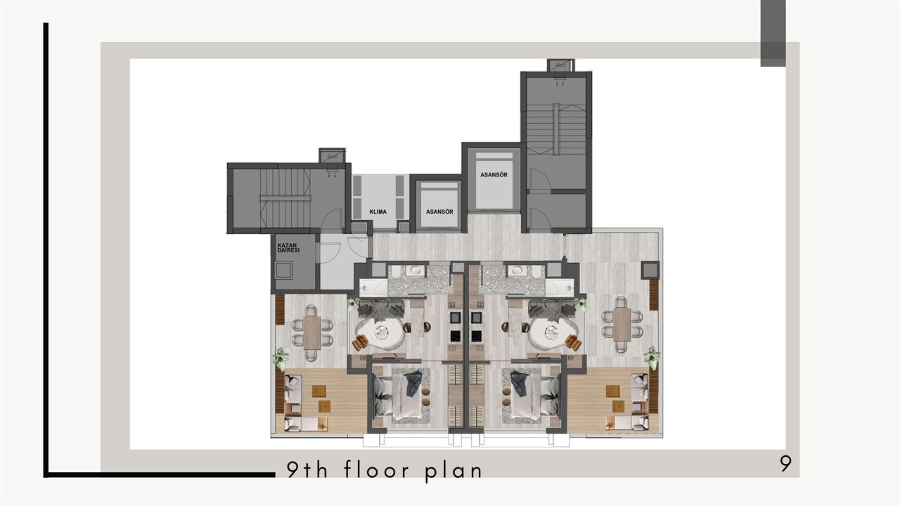 Квартира в Анталии, Турция, 56 м² - фото 6