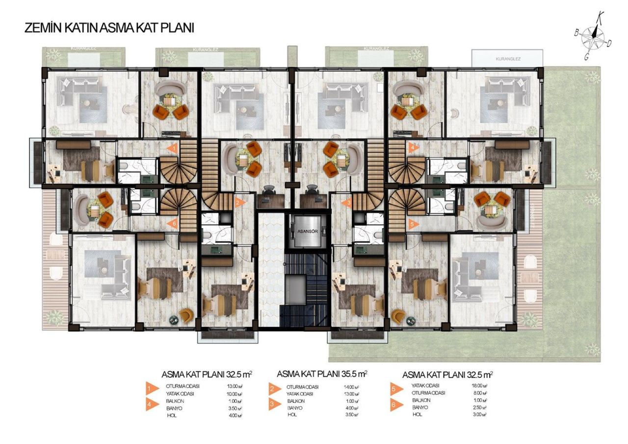 Квартира Алтынташ, Турция, 47 м² - фото 7