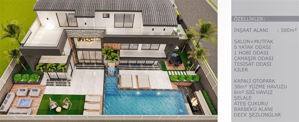 Вилла Алтынташ, Турция, 500 м² - фото 13