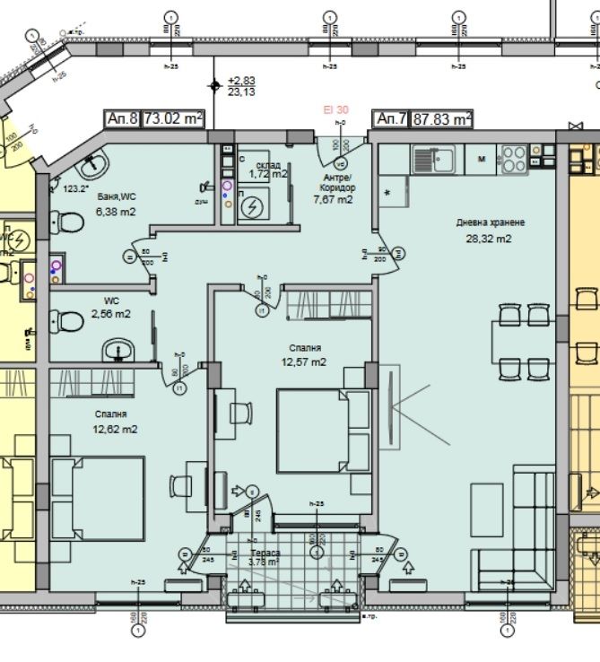 Квартира в Бургасе, Болгария, 107 м² - фото 2