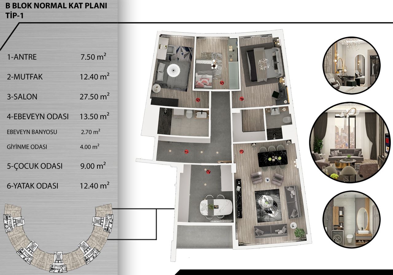 Квартира в Анталии, Турция, 120 м² - фото 16