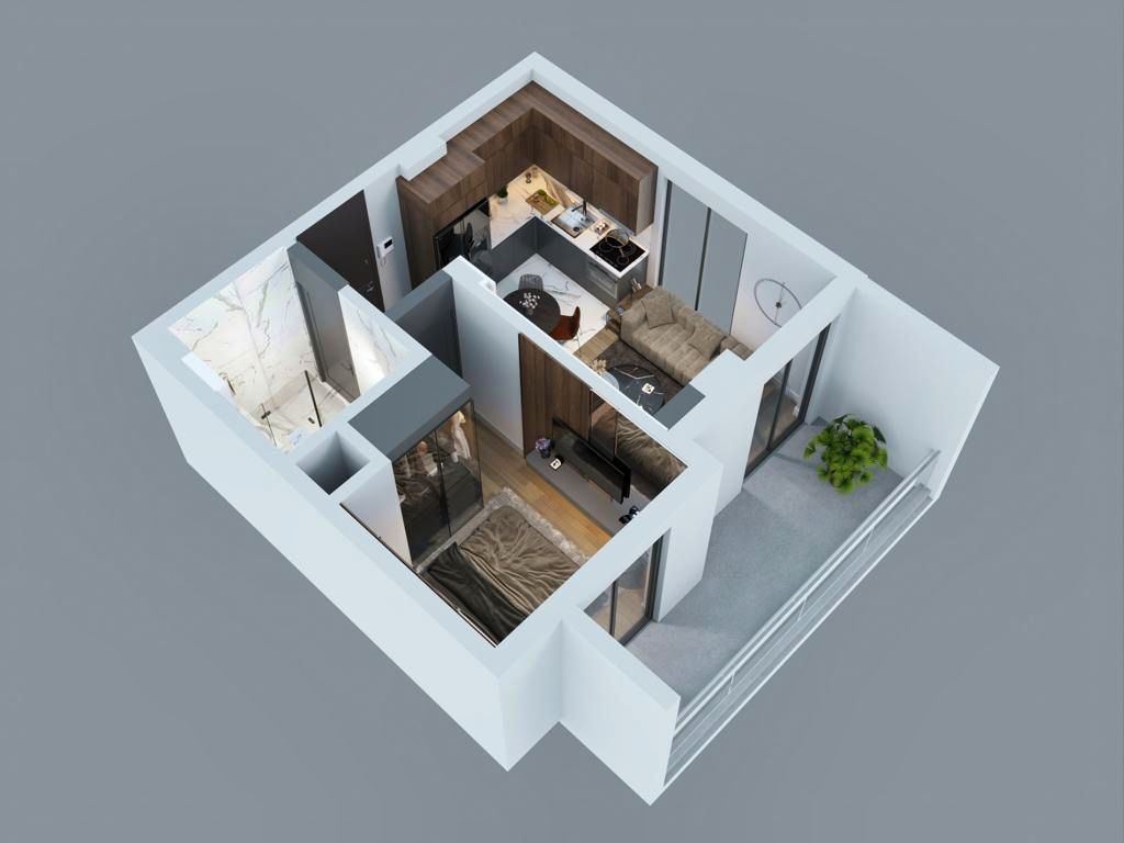 Квартира Алтынташ, Турция, 40 м² - фото 16