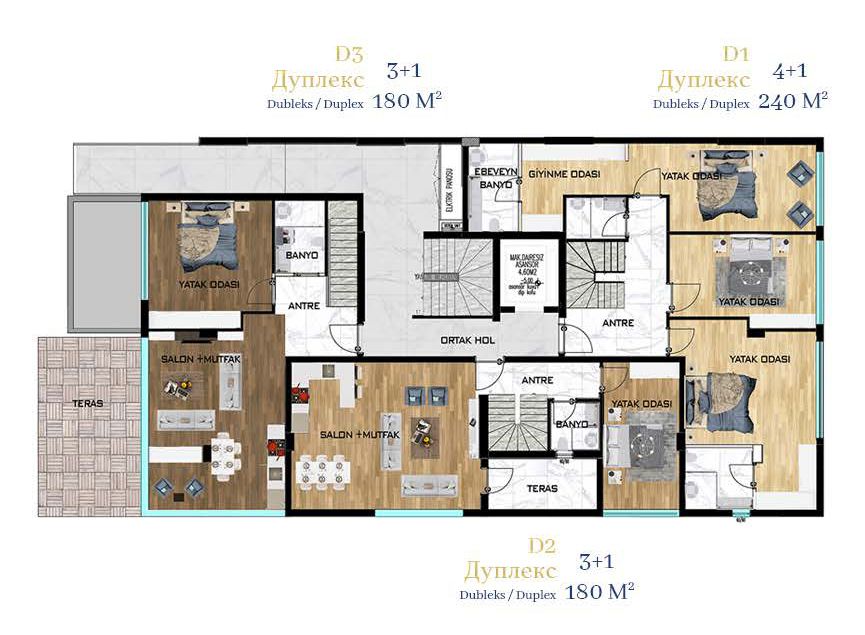 Квартира в Анталии, Турция, 95 м² - фото 17