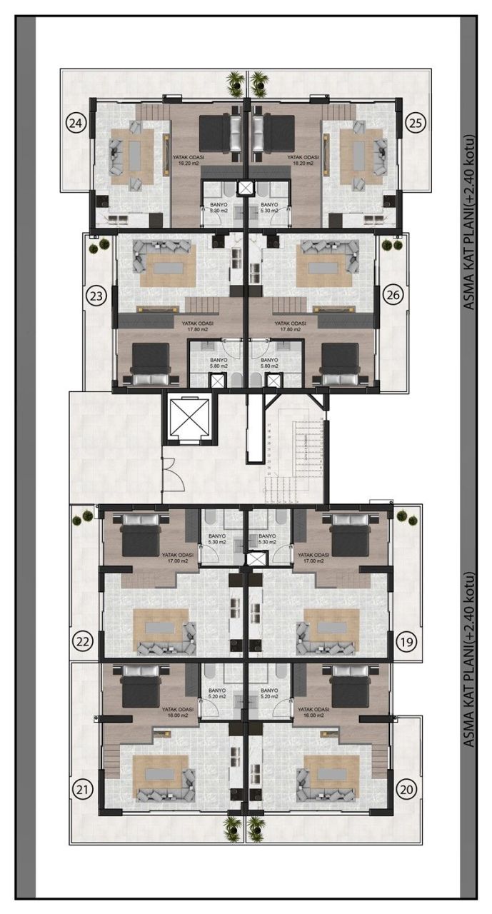 Квартира Алтынташ, Турция, 55 м² - фото 18