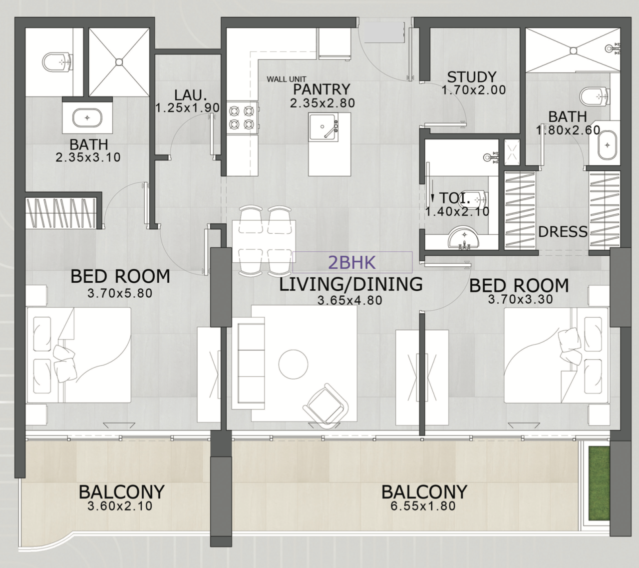 Квартира в Дубае, ОАЭ, 108 м² - фото 12