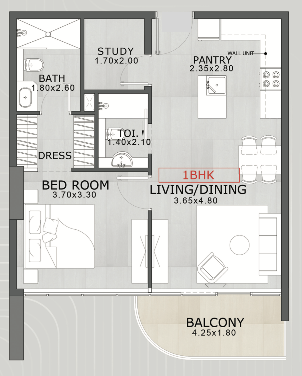 Квартира в Дубае, ОАЭ, 66 м² - фото 12