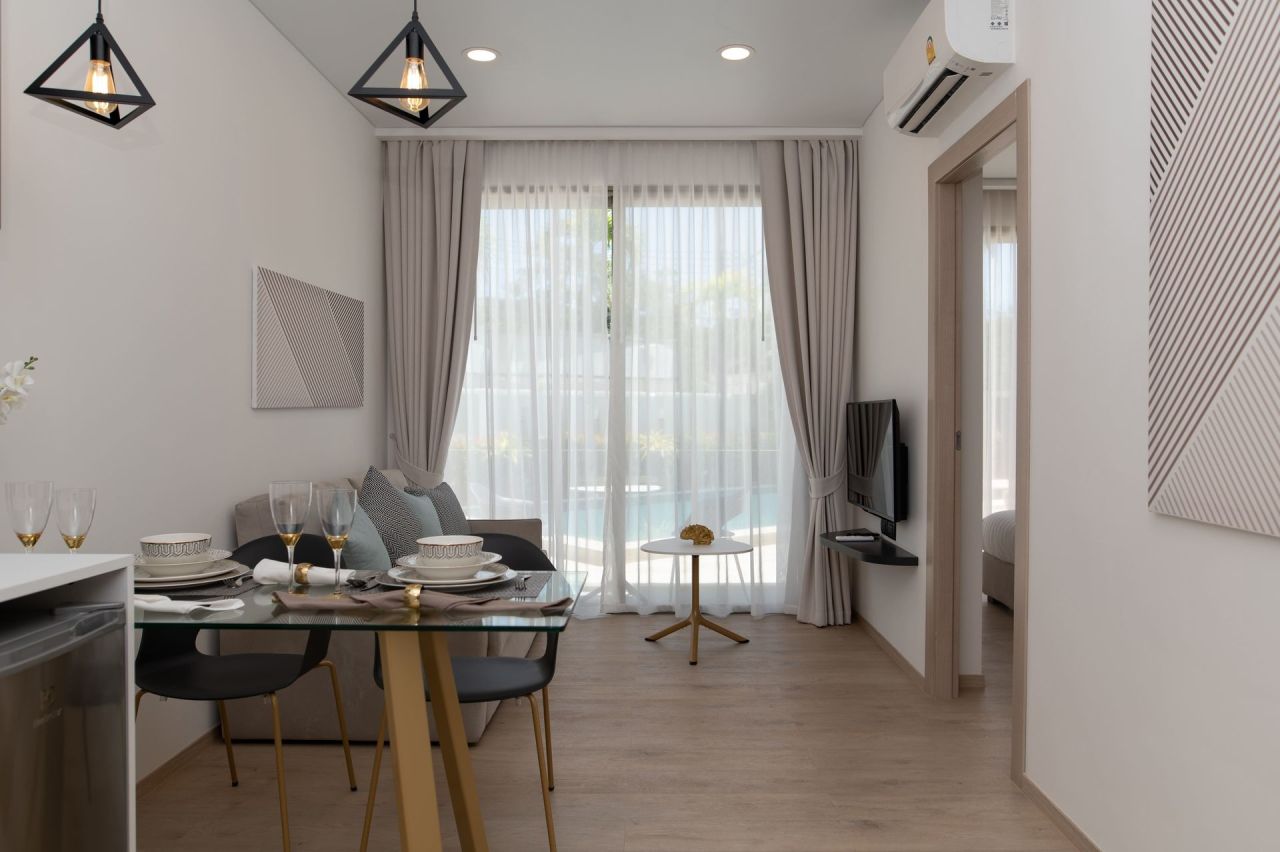 Апартаменты на пляже Найхарн, Таиланд, 27 м² - фото 13