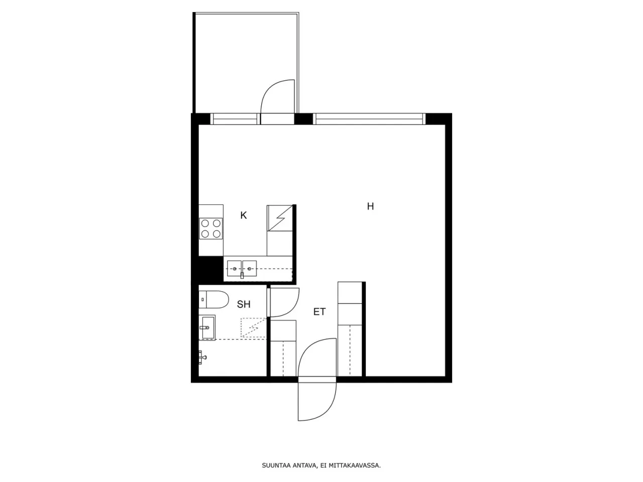 Квартира в Кеуру, Финляндия, 34 м² - фото 2