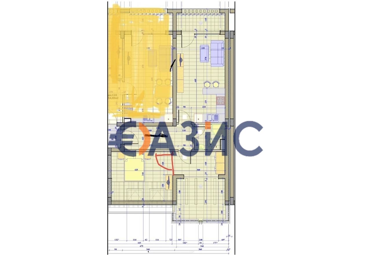 Апартаменты на Солнечном берегу, Болгария, 88 м² - фото 19