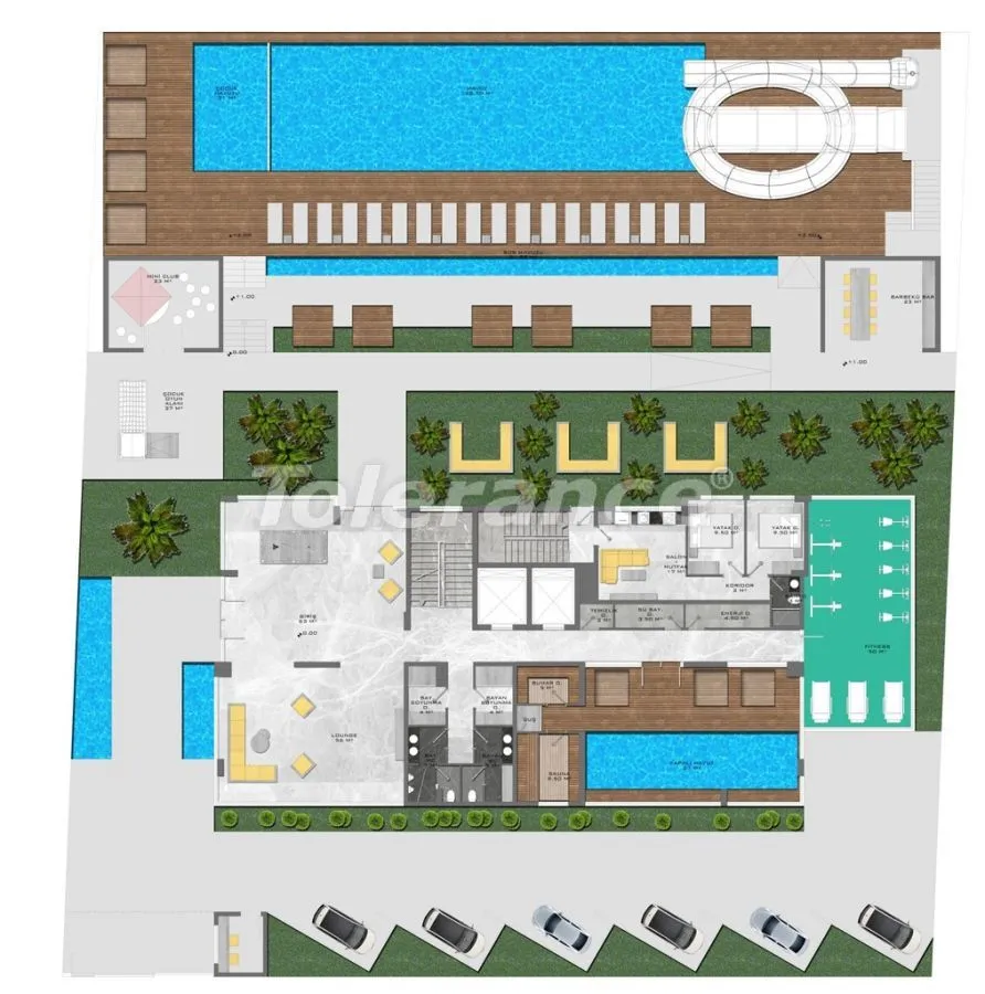 Апартаменты в Алании, Турция, 1 803 м² - фото 14