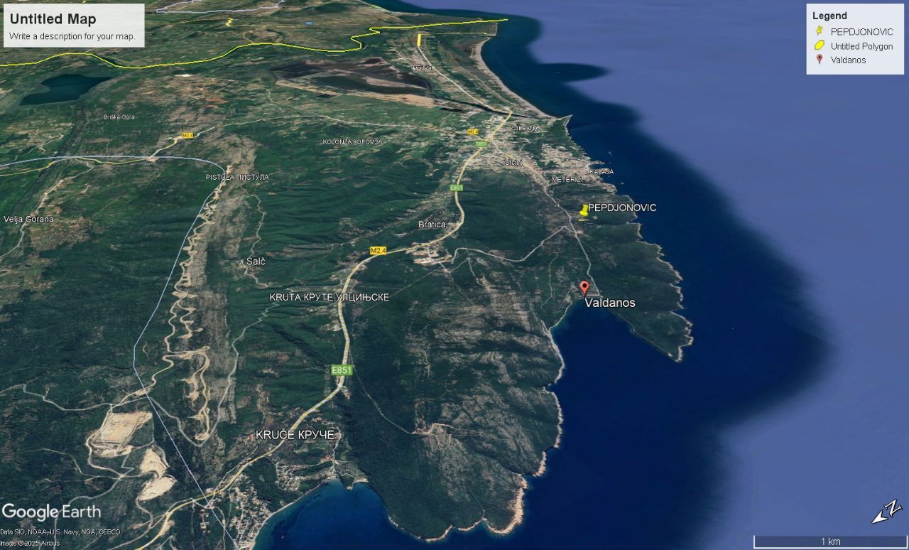 Земля в Улцине, Черногория, 2 207 м² - фото 13