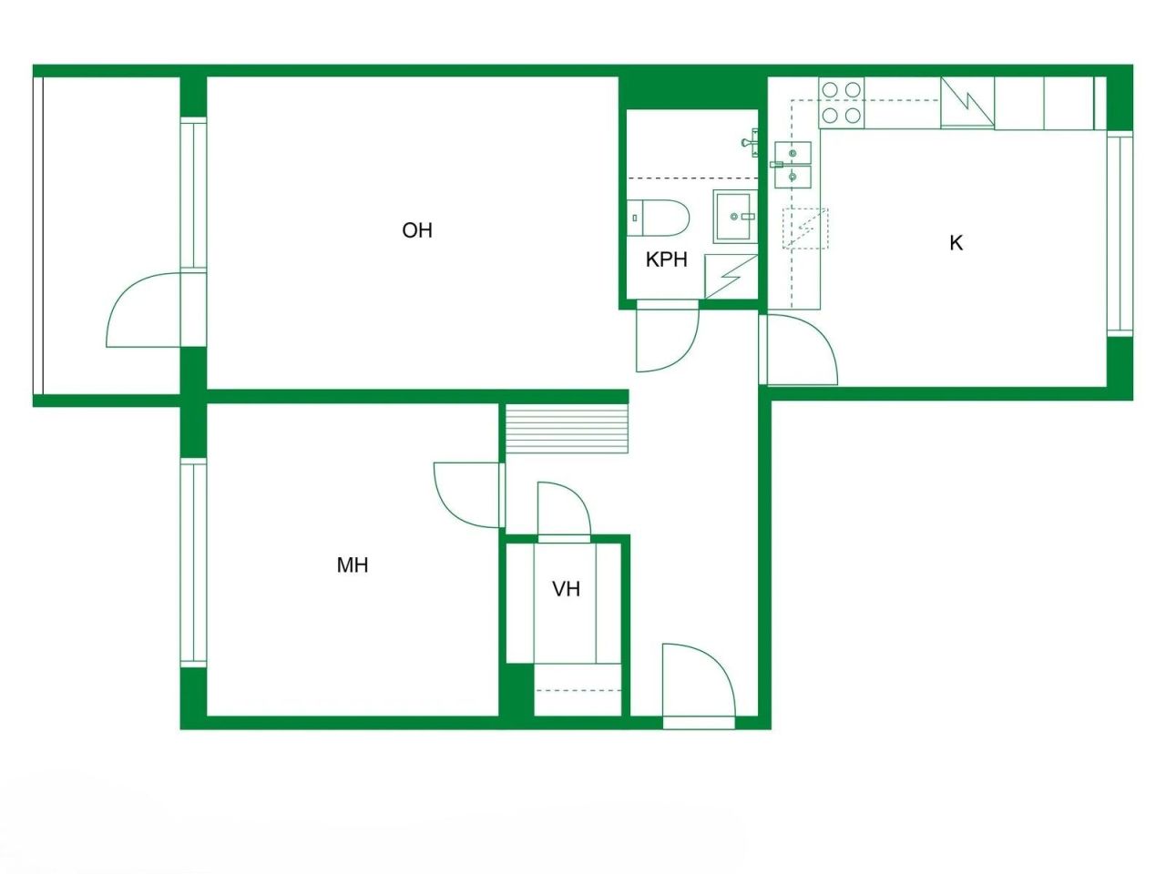 Квартира в Пиексямяки, Финляндия, 59 м² - фото 2