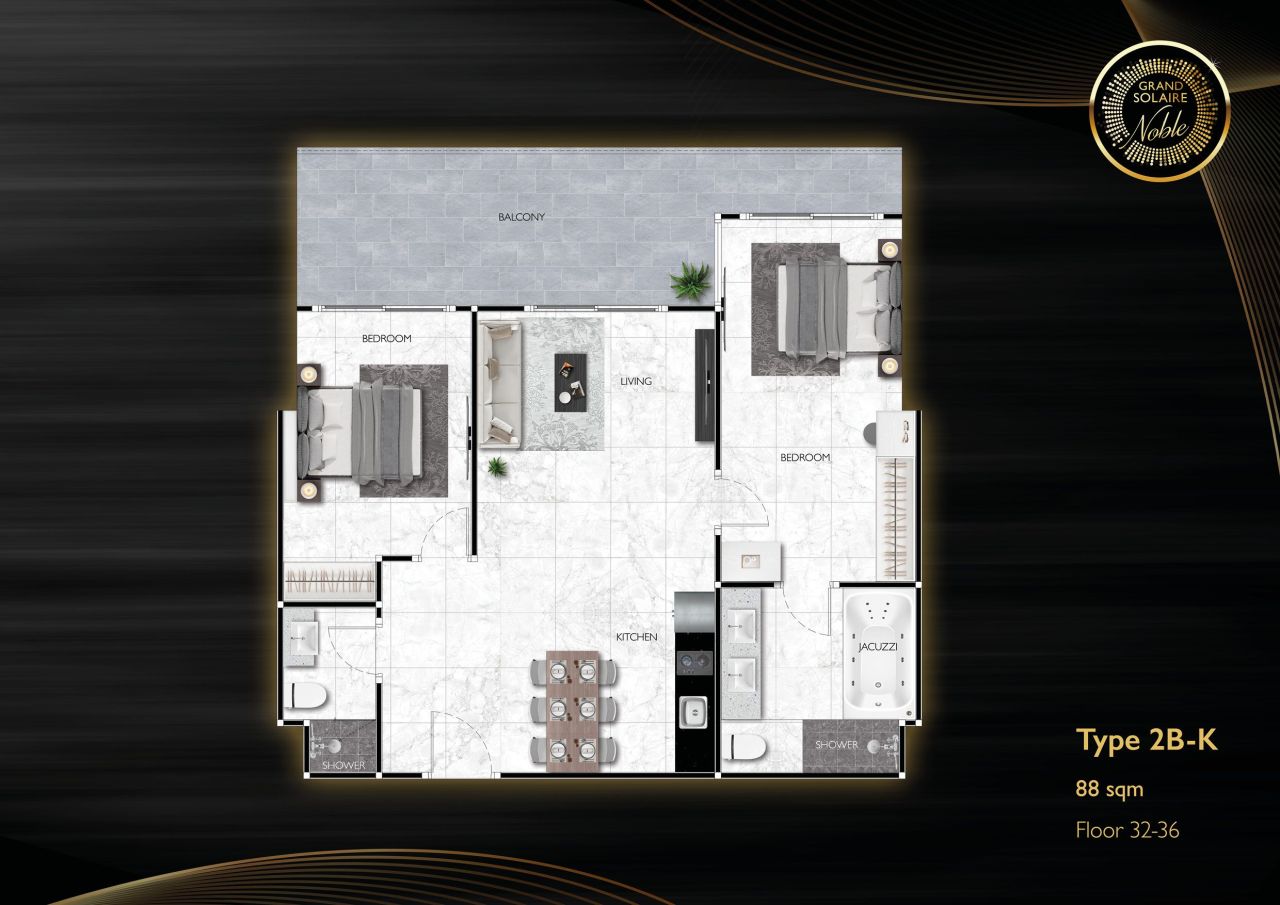 Квартира в Паттайе, Таиланд, 88 м² - фото 2