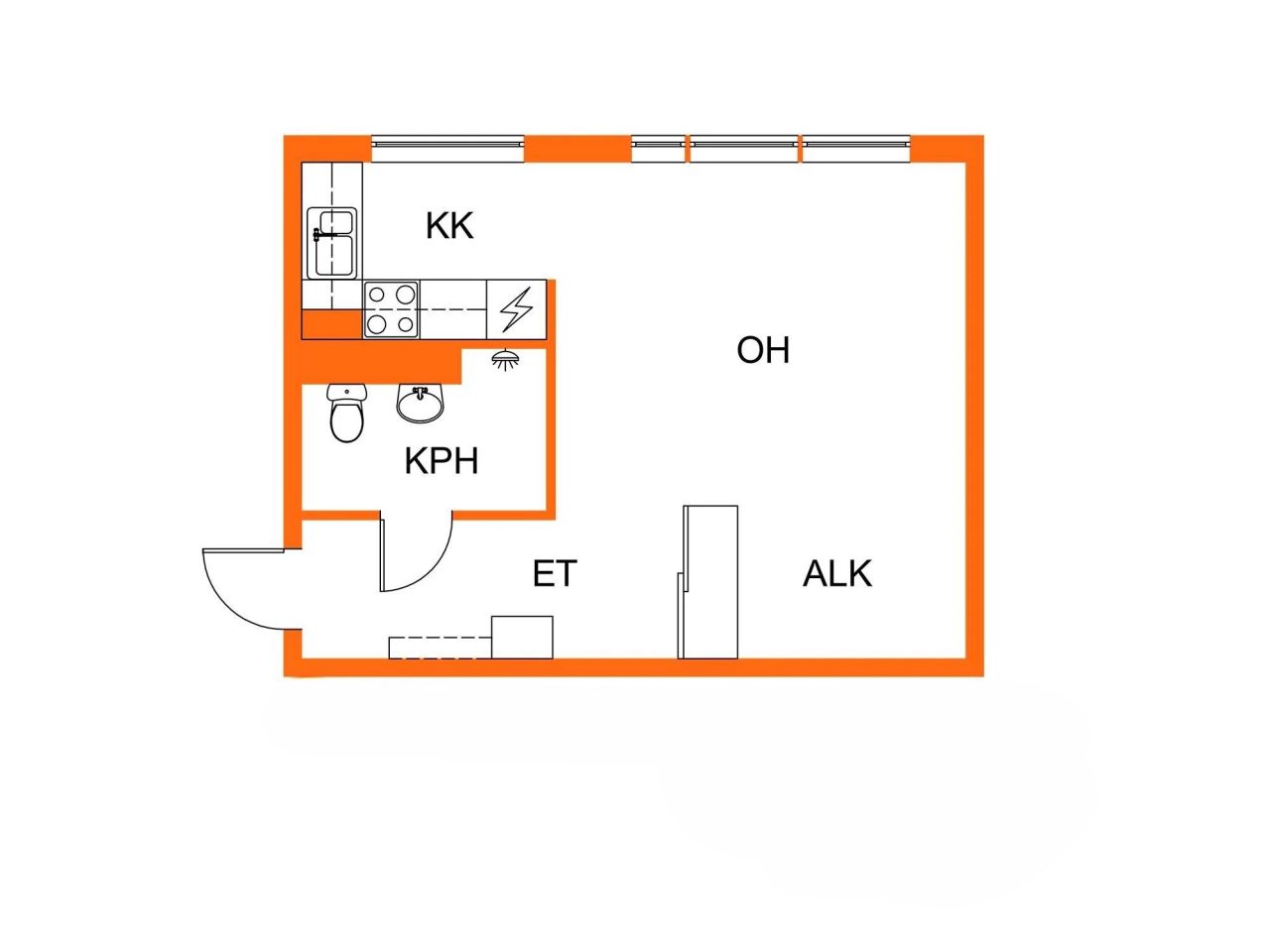 Квартира в Хейнола, Финляндия, 30.5 м² - фото 3
