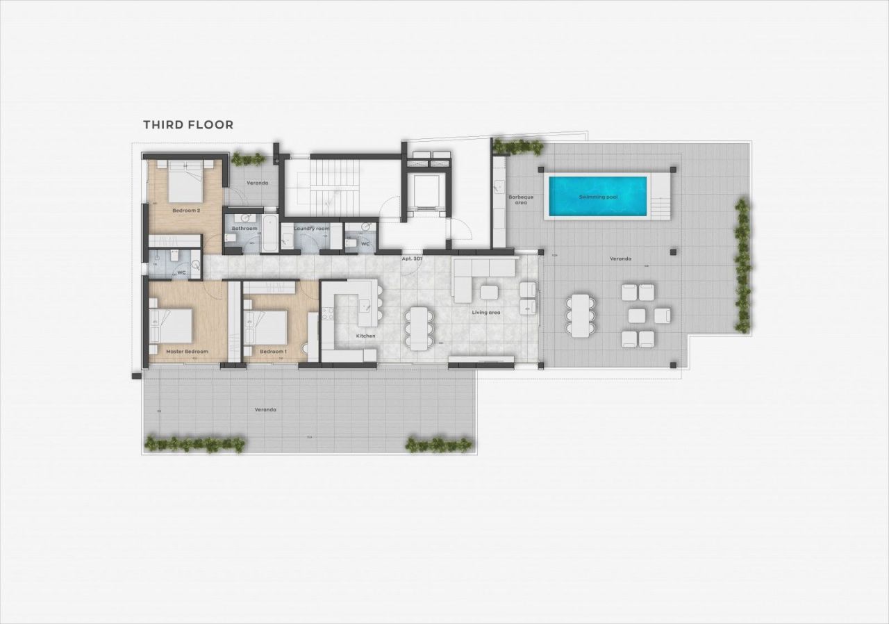 Пентхаус в Лимасоле, Кипр, 129 м² - фото 18