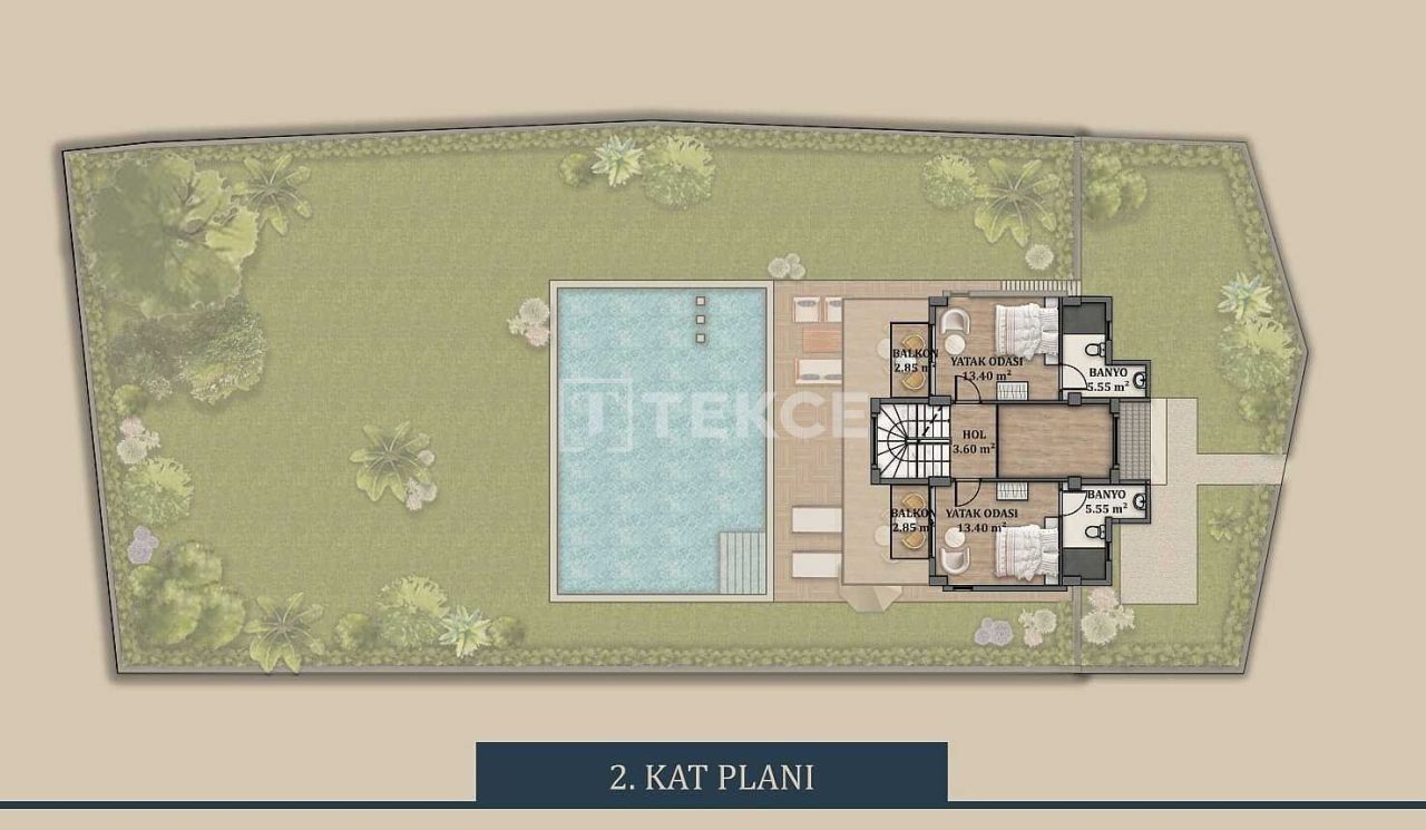 Вилла в Фетхие, Турция, 302 м² - фото 19