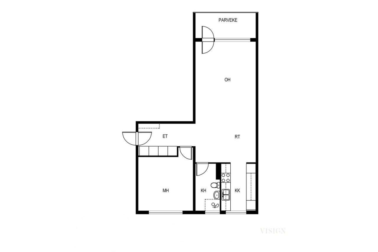 Квартира в Хейнола, Финляндия, 58 м² - фото 2
