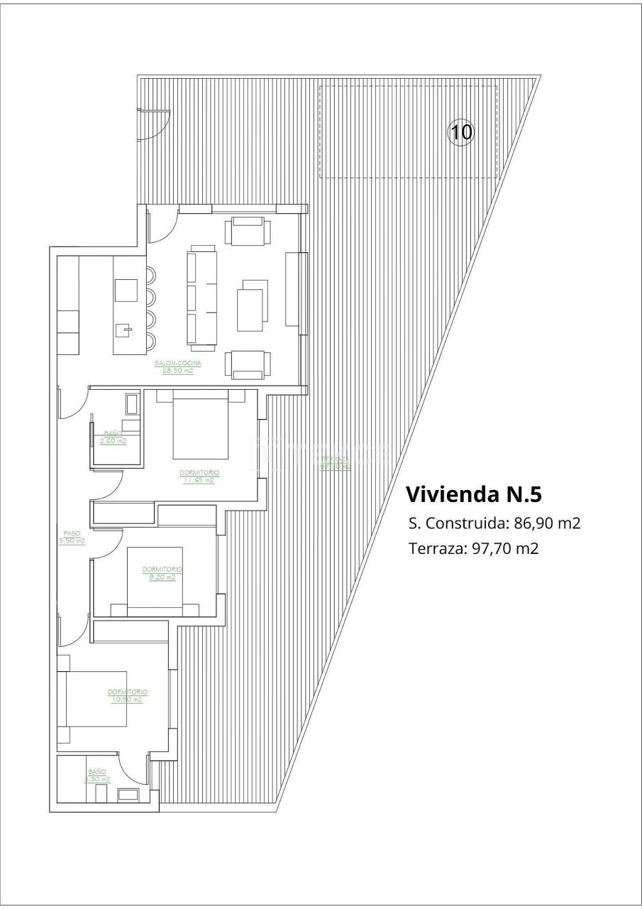 Апартаменты в Сан-Педро-дель-Пинатаре, Испания, 96 м² - фото 8