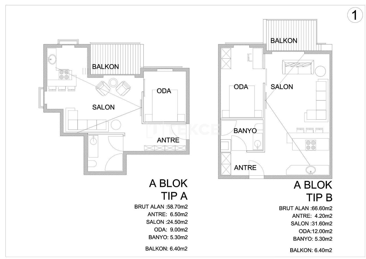 Апартаменты в Кушадасы, Турция, 63 м² - фото 17