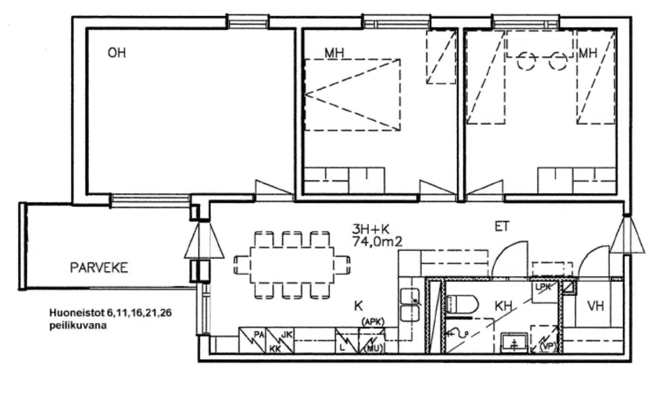 Квартира в Ювяскюля, Финляндия, 74 м² - фото 4