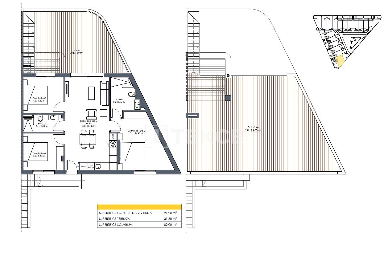 Пентхаус в Сан-Фульхенсио, Испания, 131 м² - фото 16
