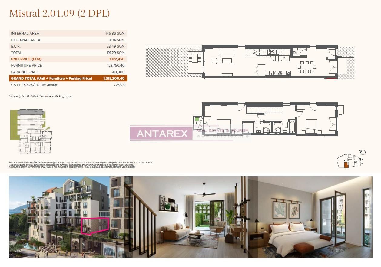 Апартаменты в Тивате, Черногория, 49.8 м² - фото 13