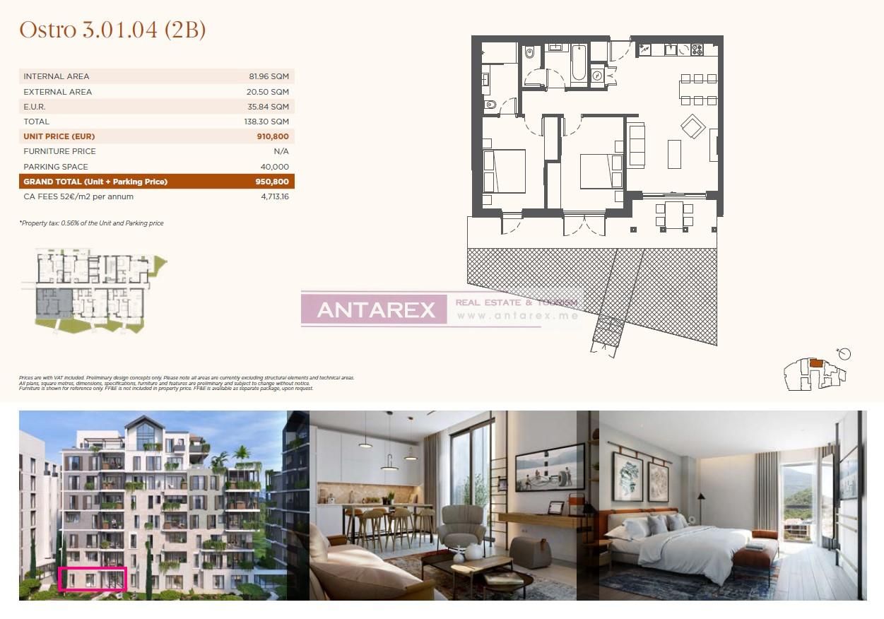 Апартаменты в Тивате, Черногория, 49.8 м² - фото 15