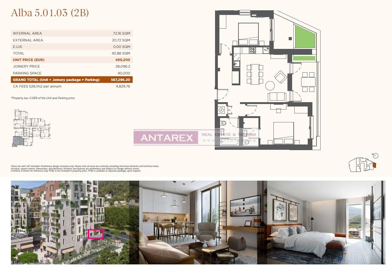 Апартаменты в Тивате, Черногория, 49.8 м² - фото 18
