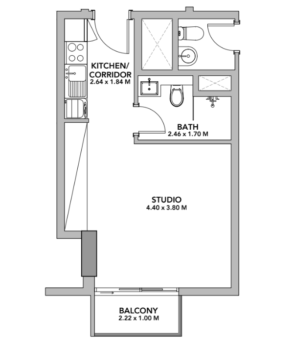 Студия в Шардже, ОАЭ, 38 м² - фото 10