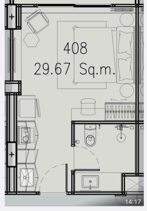 Студия на Пхукете, Таиланд, 29.67 м² - фото 3