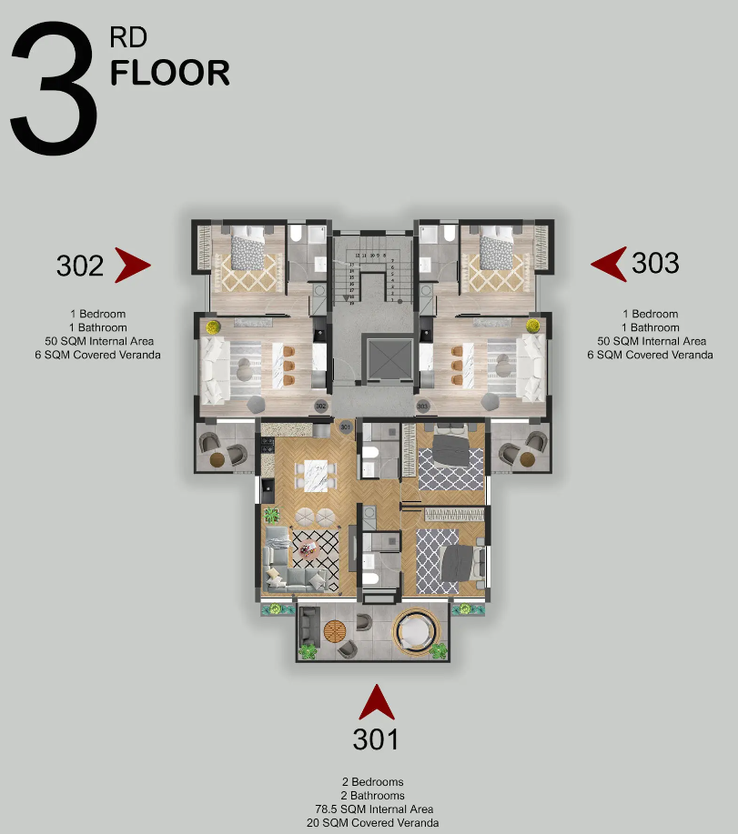 Апартаменты в Меса-Йитонии, Кипр, 56 м² - фото 1