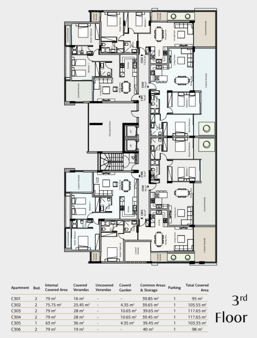 Апартаменты в Ермасойе, Кипр, 96 м² - фото 7