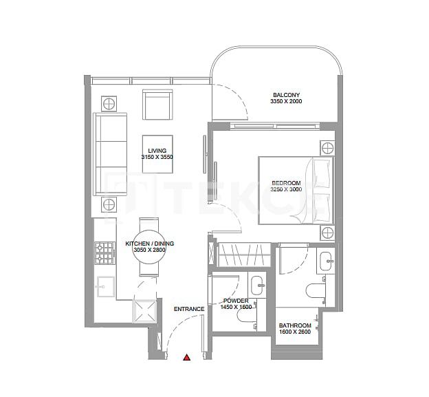 Апартаменты Остров Синия, ОАЭ, 47 м² - фото 13