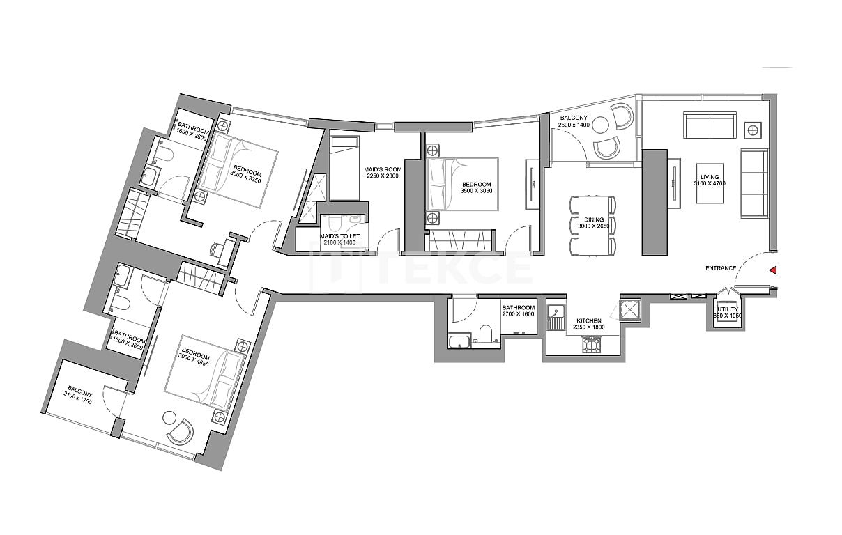 Апартаменты Над Аль-Шеба 1, ОАЭ, 73 м² - фото 14