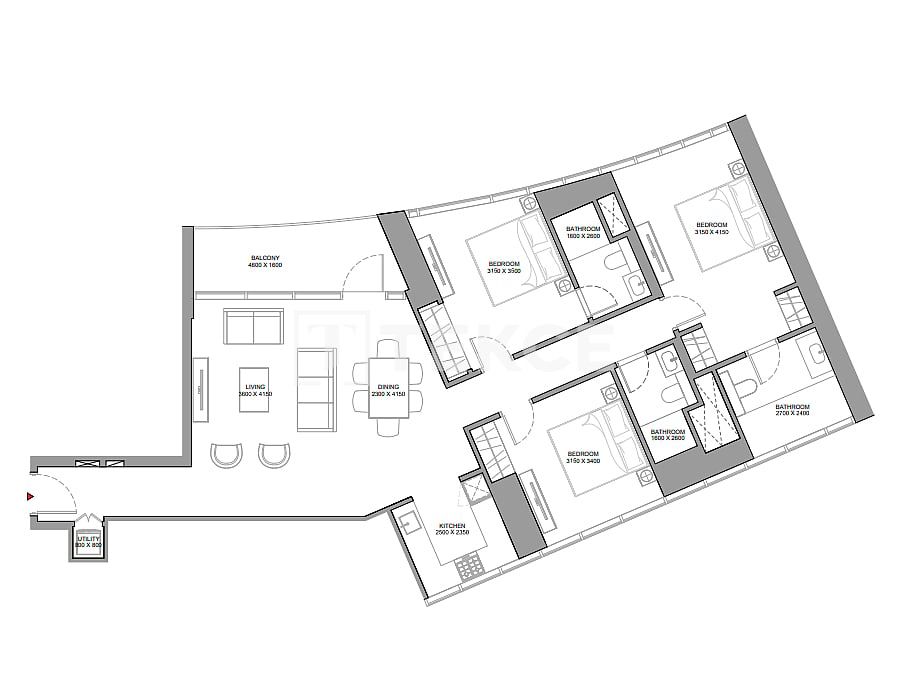 Апартаменты Над Аль-Шеба 1, ОАЭ, 114 м² - фото 17
