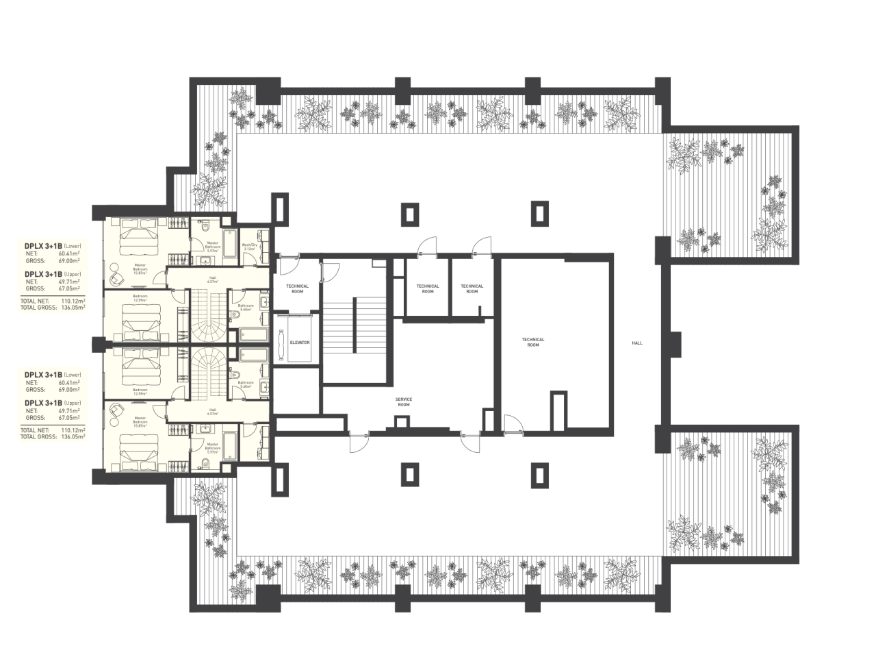 Пентхаус в Будве, Черногория, 136.05 м² - фото 15