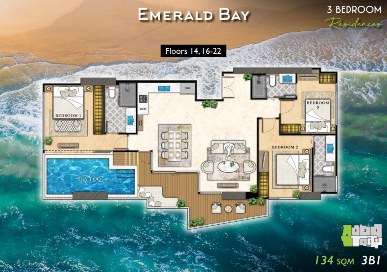 Квартира в Паттайе, Таиланд, 134 м² - фото 2