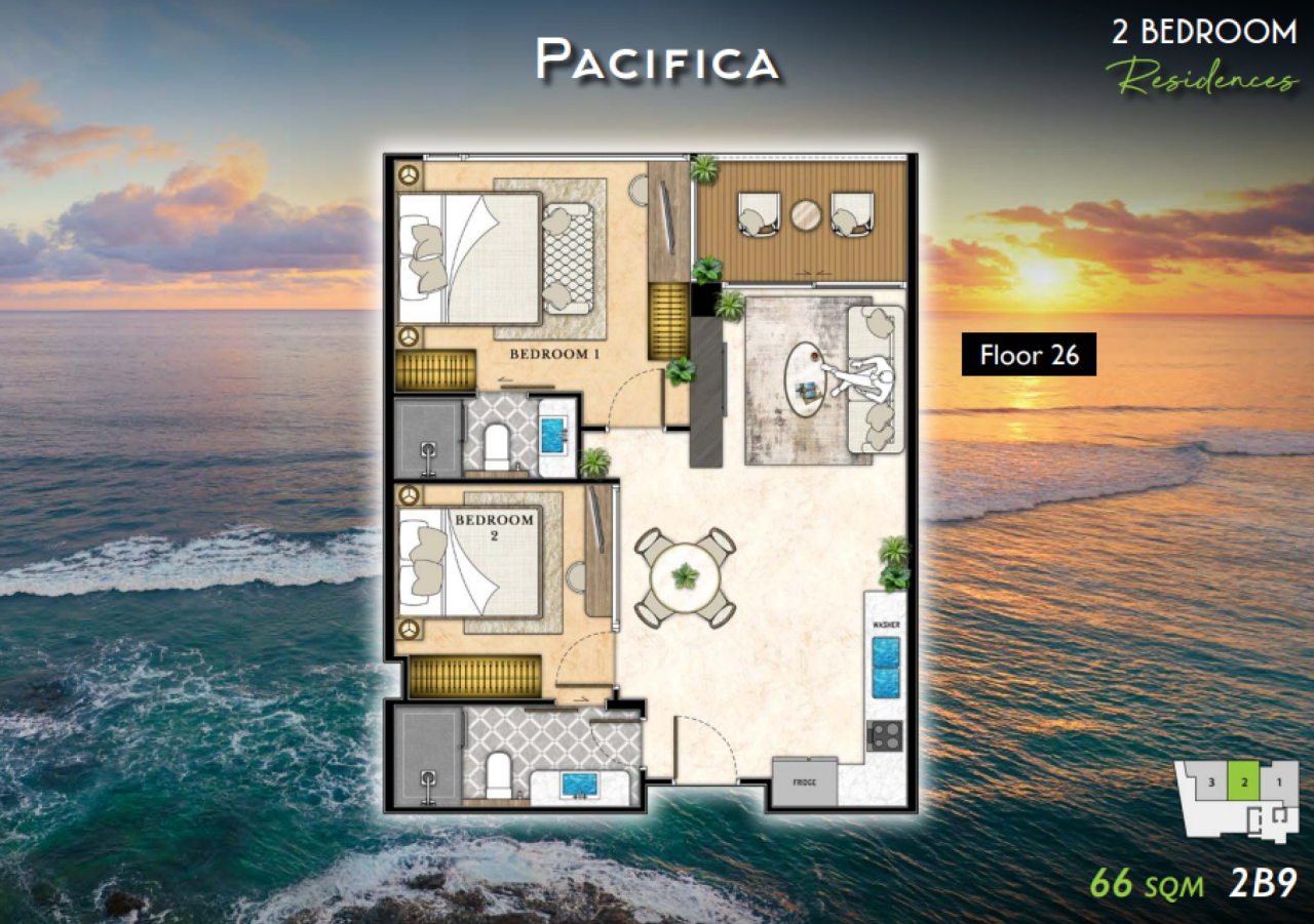 Квартира в Паттайе, Таиланд, 66 м² - фото 2