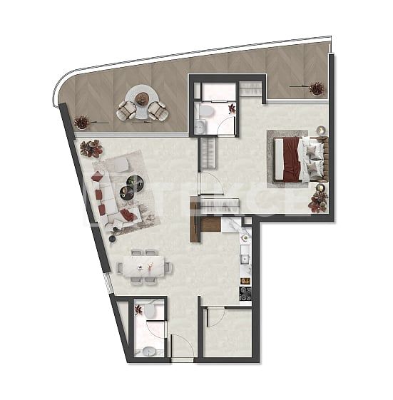 Апартаменты Остров Аль-Марджан, ОАЭ, 116 м² - фото 13