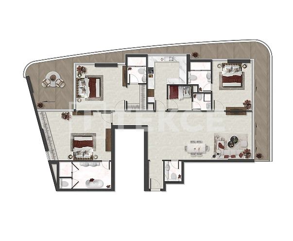 Апартаменты Остров Аль-Марджан, ОАЭ, 116 м² - фото 15