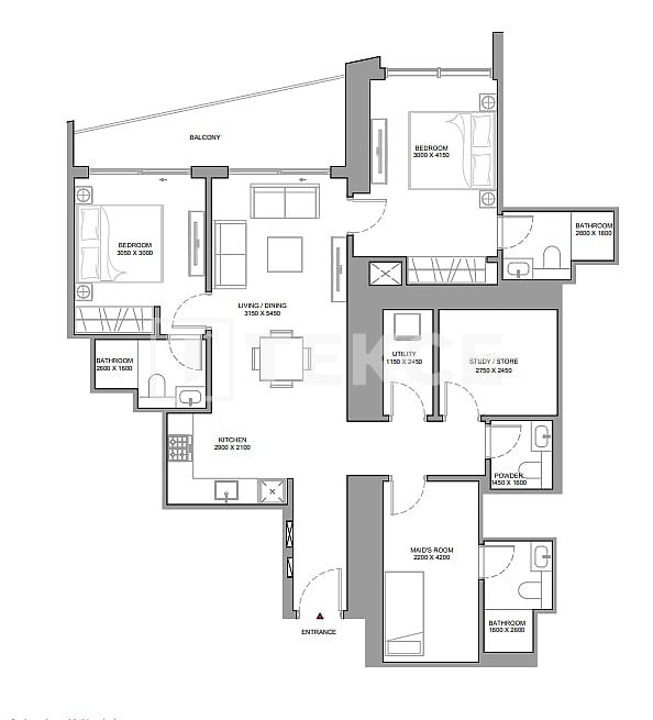 Апартаменты в Дубае, ОАЭ, 86 м² - фото 16